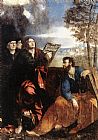Dosso Dossi Sts John and Bartholomew with Donors painting